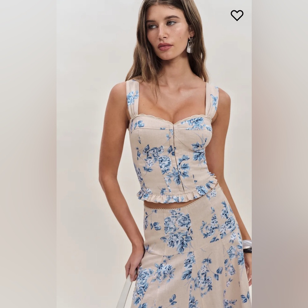 Reformation Anatolia Linen Two Piece in Hugo.Brand new without tags,never worn. - Picture 2 of 16